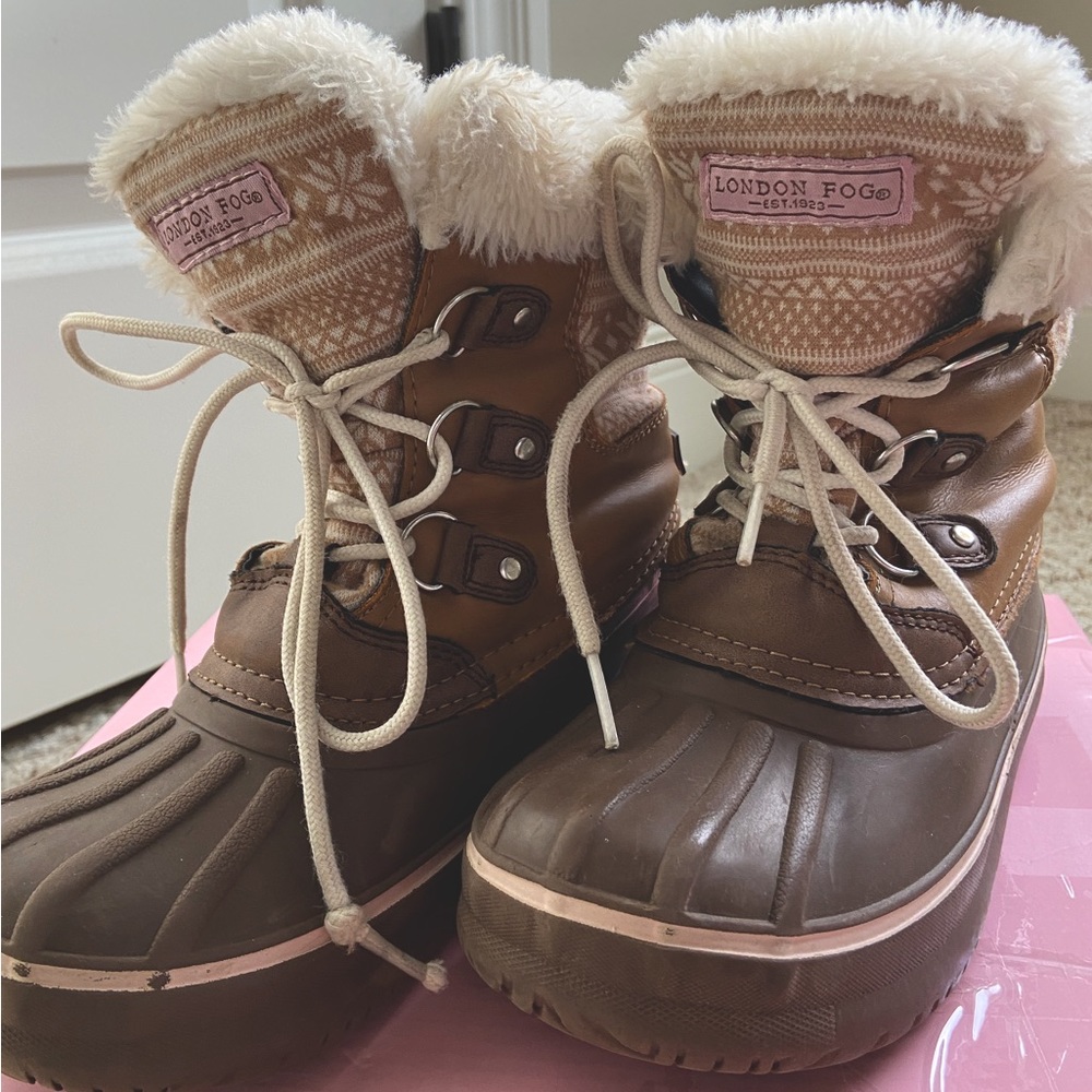 London Fog fur lined Tottenham winter boots youth 2